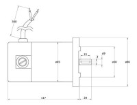 MP42.22 22W DC-MOTOR PM, IEC 56-B14