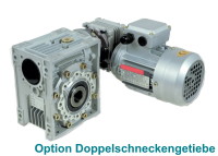 KG 025 Schneckengetriebe max. 8-13 Nm; max. 0,04-0,25 kW