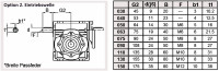 KG 075 Schneckengetriebe
