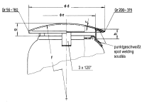 IEC Schutzdach für Lüfterhaube; Stahlblech
