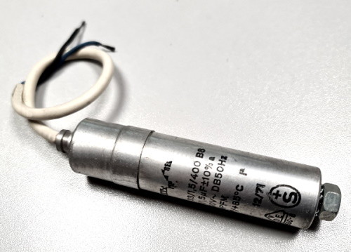 Dauerbetriebskondensator DB, 001.5µF/450 V, ALU-Gehäuse,