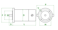 MP55.15V 150/300W DC-MOTOR PM