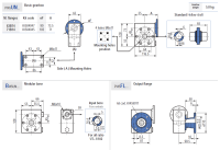 INOX I45 Schneckengetriebe max. 41 Nm (0,80 kW)