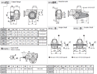 P10 Schneckengetriebe mit Vorstufe i=6,3 max. 803 Nm
