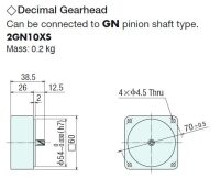 2GN10XS PARALLEL SHAFT GEARHEAD GN-S SERIES