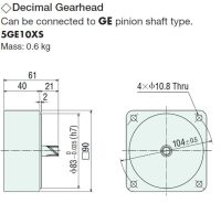 3GN10XS PARALLEL SHAFT GEARHEAD GN-S SERIES